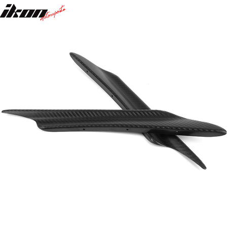 Universal Texture Carbon Fiber V1 A Front Bumper Lip Canards 40CM