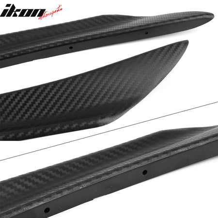 Universal Texture Carbon Fiber V1 A Front Bumper Lip Canards 40CM