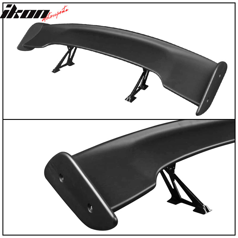 Universal 57 Inch Adjustable JDM Rear Trunk Spoiler Wing Unpainted