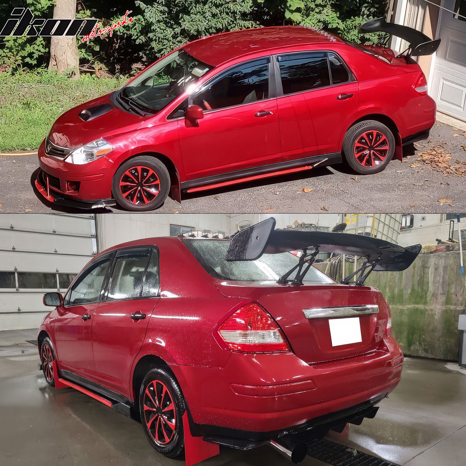 Universal 57 Inch Adjustable JDM Rear Trunk Spoiler Wing Unpainted