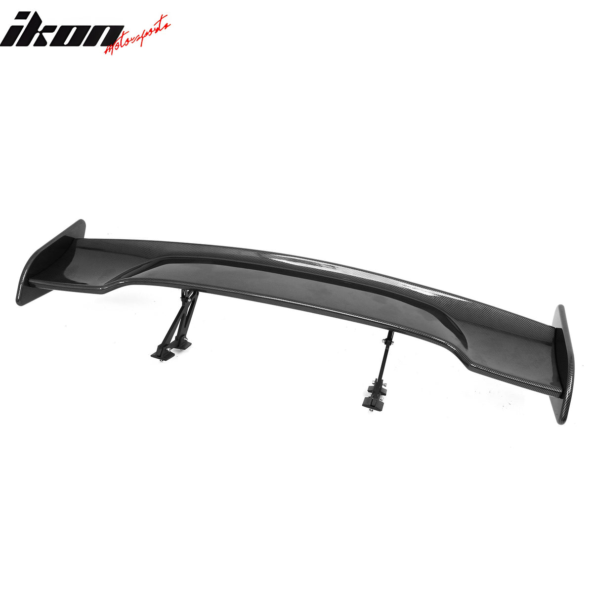 Universal 57" JDM GT Style Racing Rear Trunk Spoiler Wing ABS Carbon Fiber Print