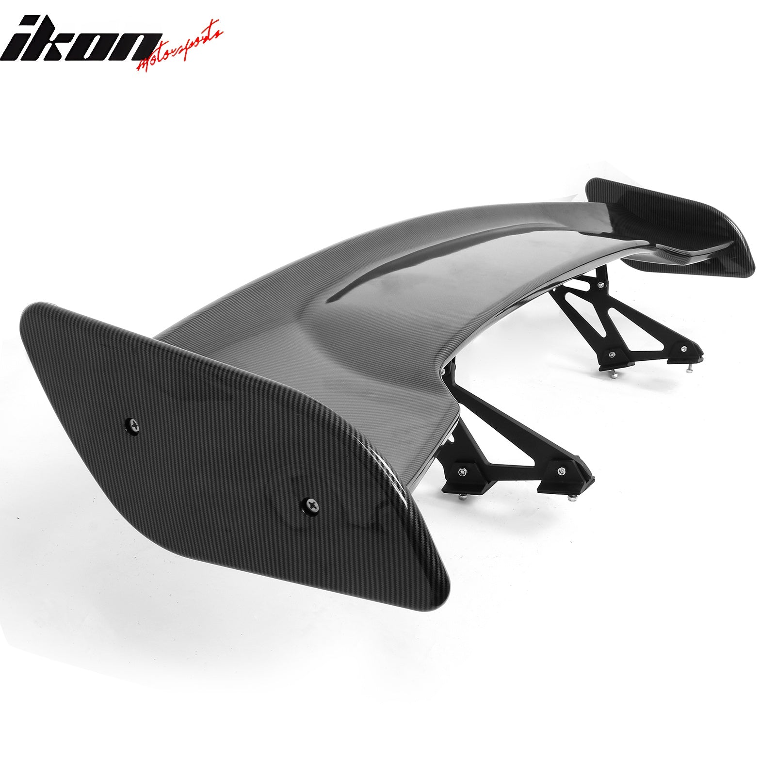 Universal 57" JDM GT Style Racing Rear Trunk Spoiler Wing ABS Carbon Fiber Print