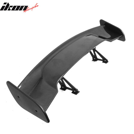Universal 57" JDM GT Style Racing Rear Trunk Spoiler Wing ABS Carbon Fiber Print