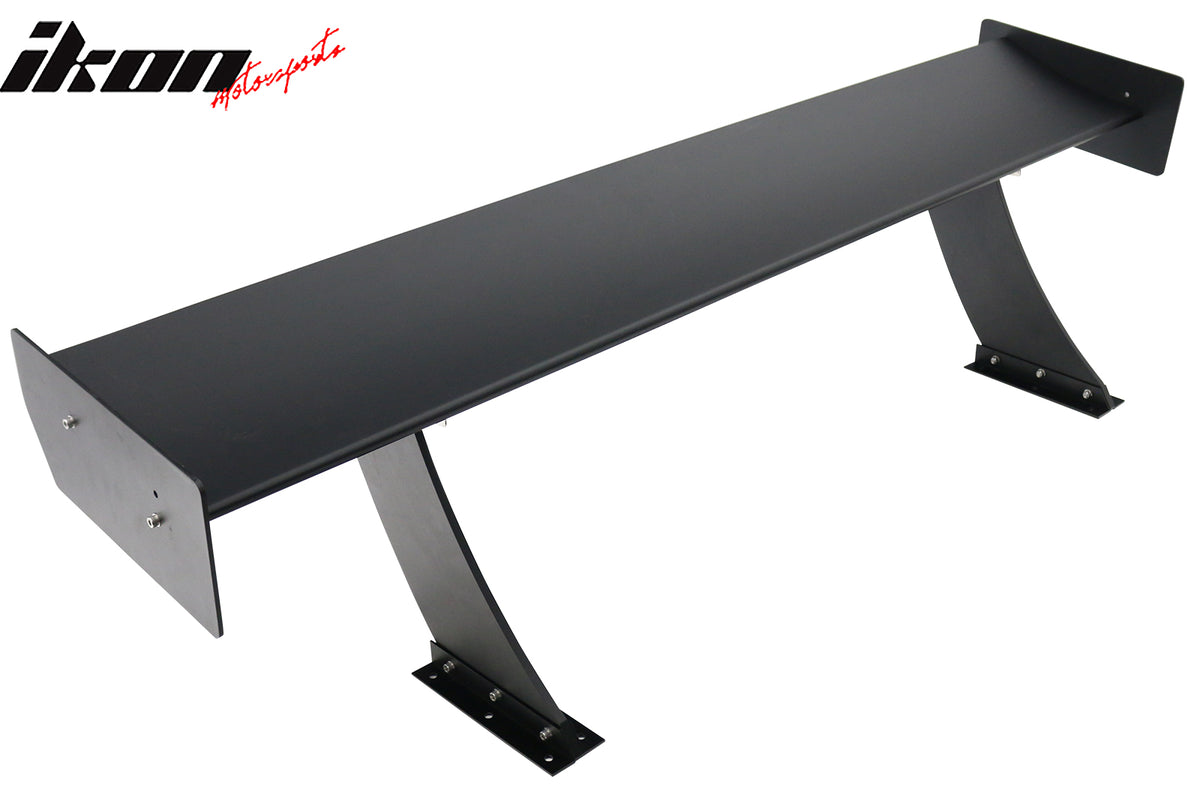 Universal 61" GTC250 Style Trunk Spoiler Rear Racing Wing (V4A Leg + Side Plate)
