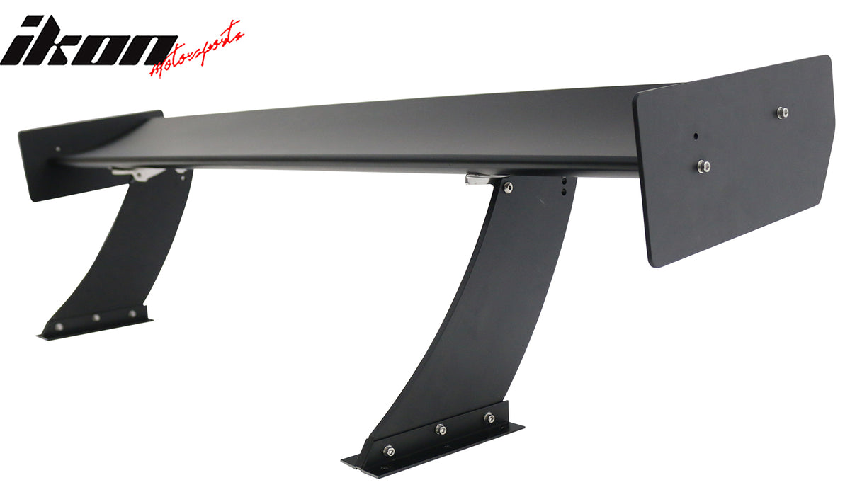 Universal 61" GTC250 Style Trunk Spoiler Rear Racing Wing (V4A Leg + Side Plate)