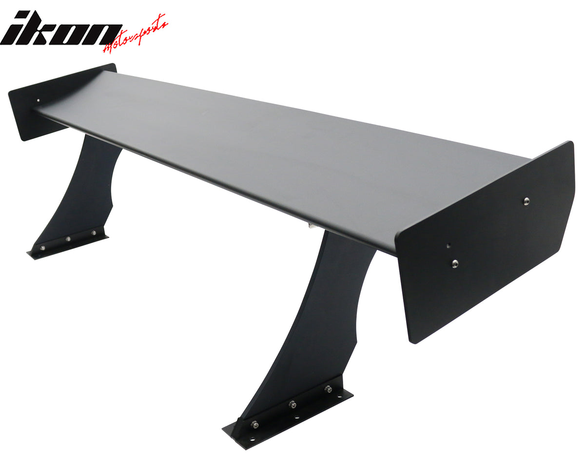 Universal 61" GTC250 Style Trunk Spoiler Rear Racing Wing (V4B Leg + Side Plate)