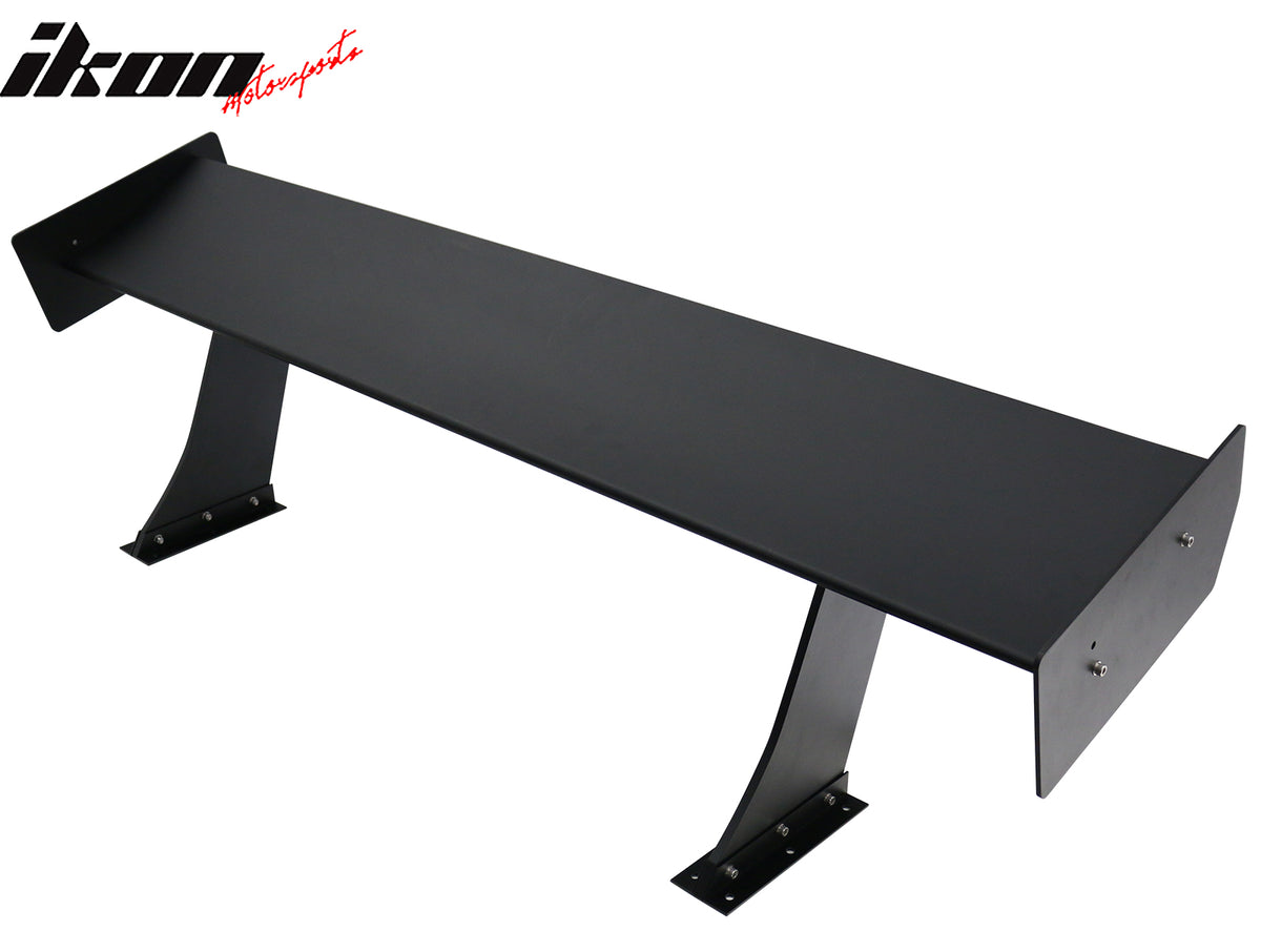 Universal 61" GTC250 Style Trunk Spoiler Rear Racing Wing (V4C Leg + Side Plate)