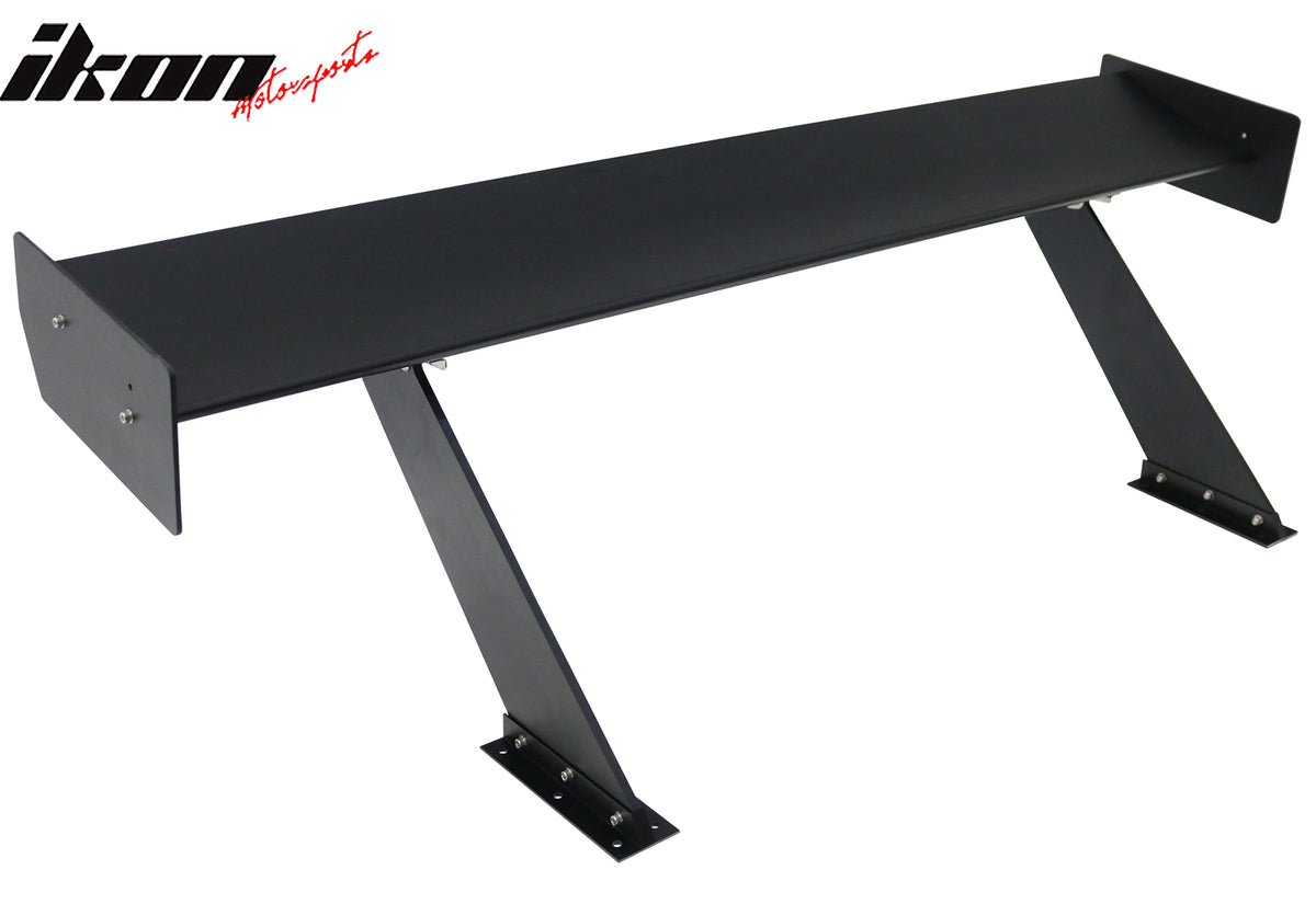 Universal 61" GTC250 Style Trunk Spoiler Rear Racing Wing (V4D Leg + Side Plate)