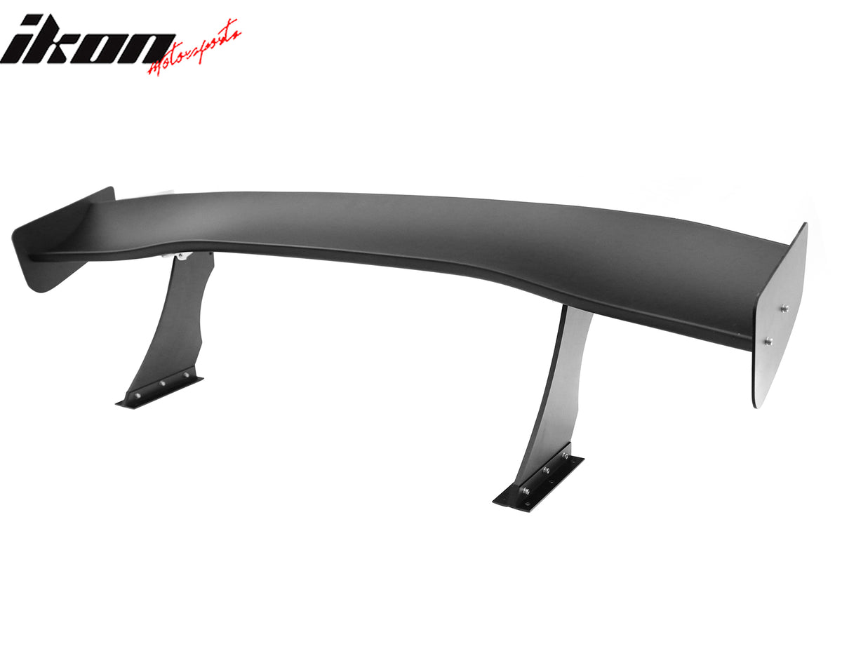 Universal 67" GTC300 Style Trunk Spoiler Rear Racing Wing (V4B Leg + Side Plate)