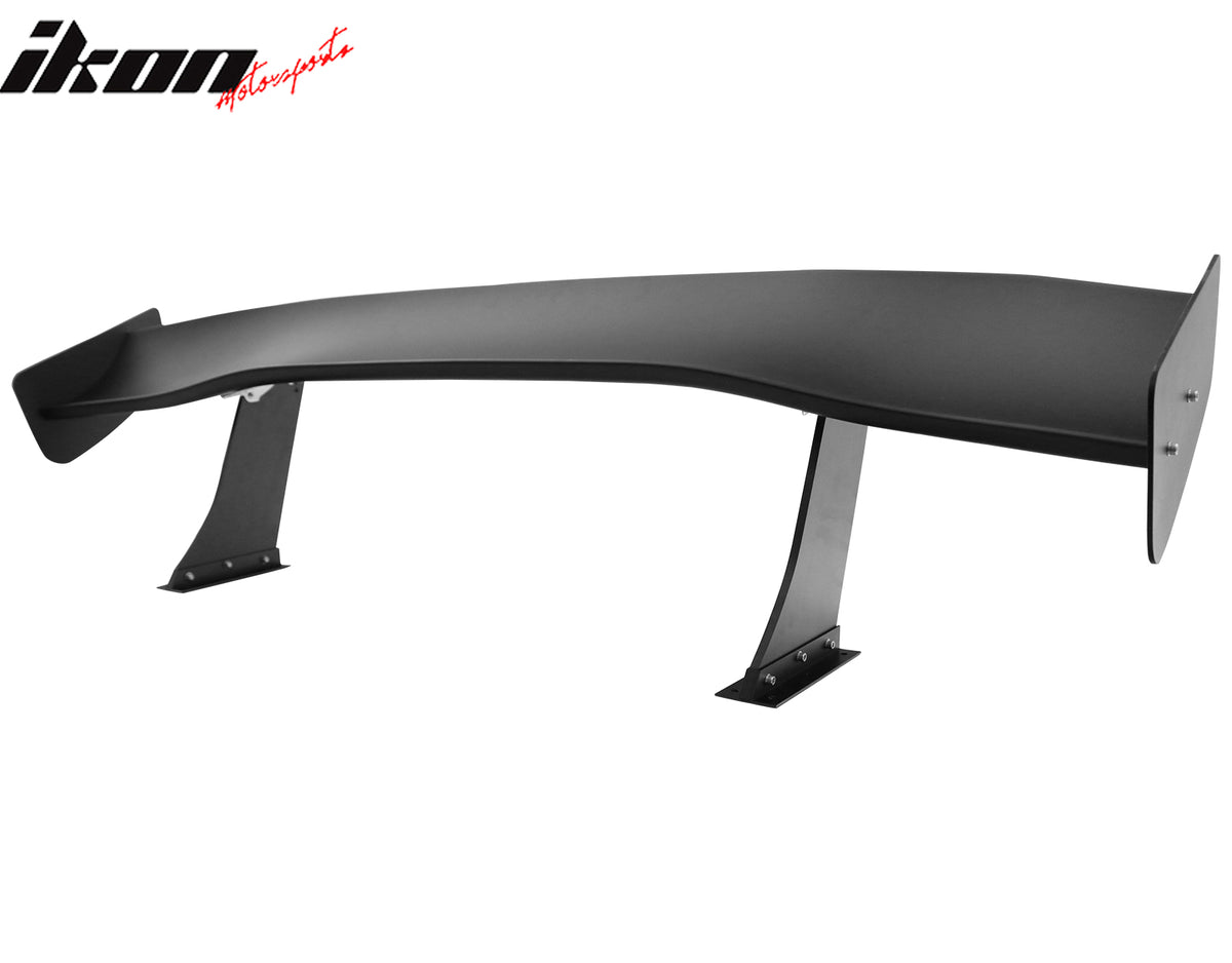 Universal 67" GTC300 Style Trunk Spoiler Rear Racing Wing (V4C Leg + Side Plate)