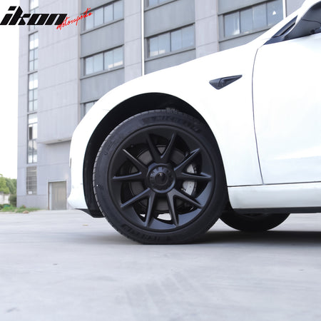 Fits 17-23 Tesla Model 3 18'' Wheel Hubcaps Rim Covers 4PCS