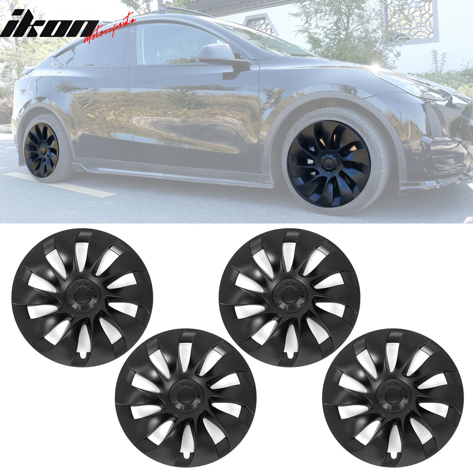 2020-2023 Tesla Model Y 20'' Matte Black V1 Hubcap Wheel Cover Rim ABS