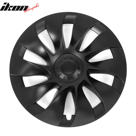 Fits 20-23 Tesla Model Y 20'' V1 Style Wheel Covers Hubcaps Rim Matte Black 4PCS