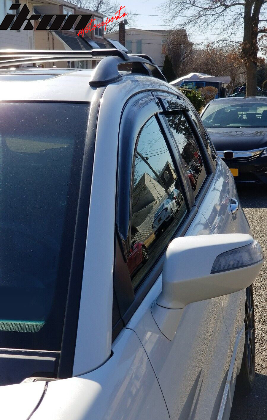 Fits 07-12 Acura RDX TB1 Acrylic Tape-On 4PCS Window Visors Vent Rain Sun Guard