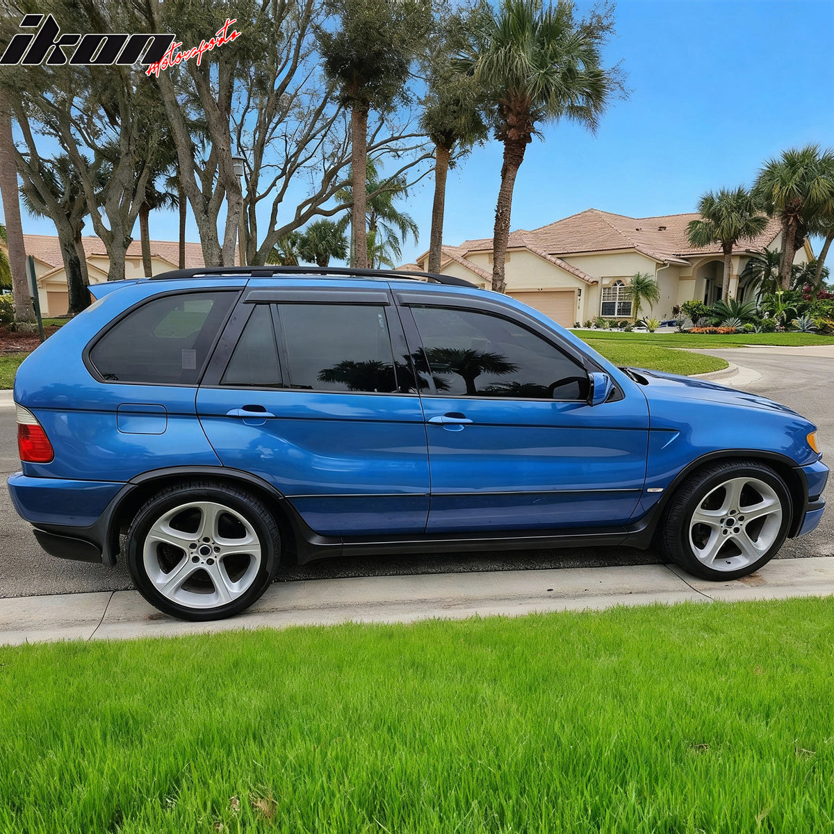 Fits 00-06 BMW E53 X5 Window Visors Acrylic Vent Sun Shade Rain Guard 4PC Set