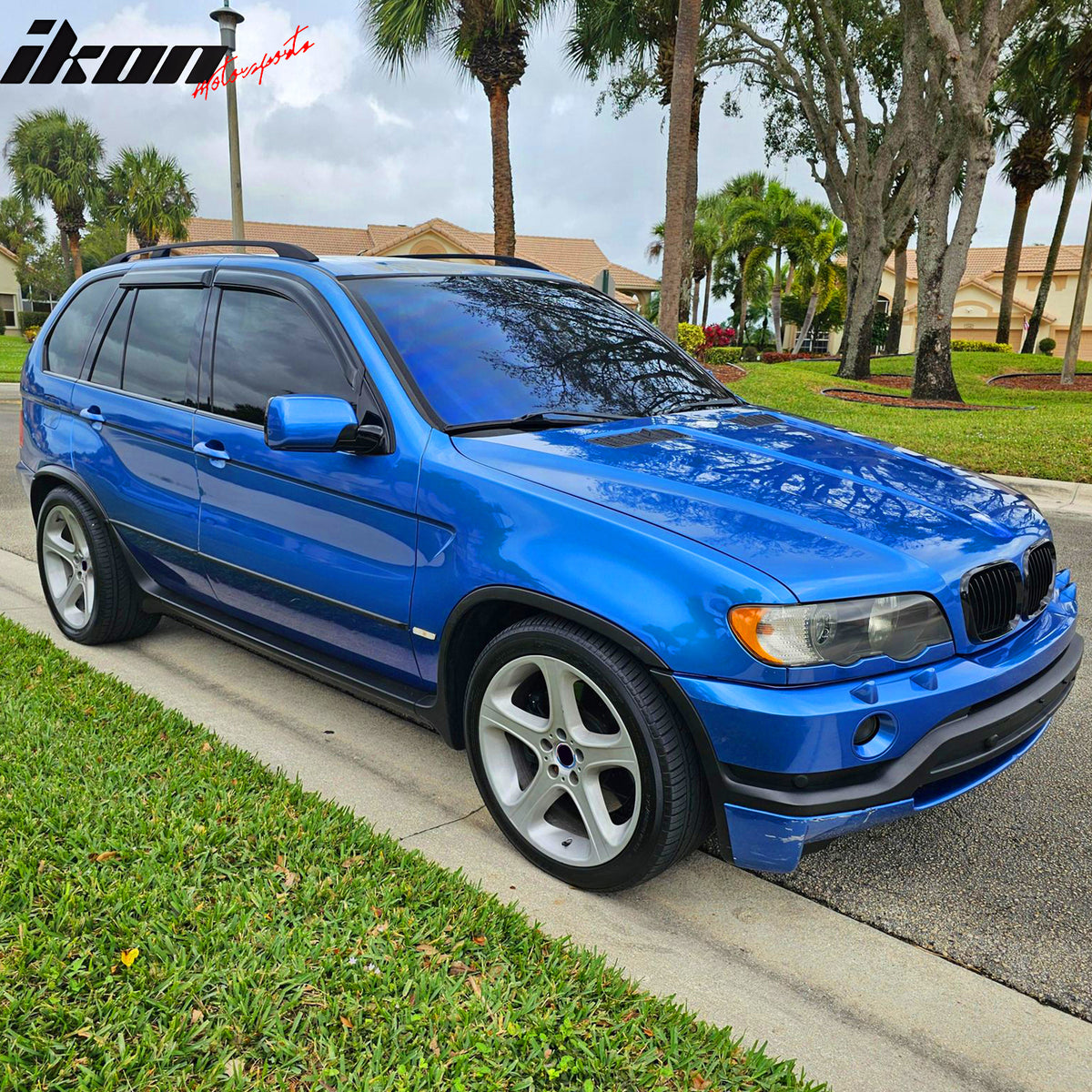 Fits 00-06 BMW E53 X5 Window Visors Acrylic Vent Sun Shade Rain Guard 4PC Set