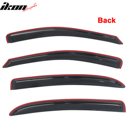 Fits 05-10 Chevy Cobalt Sedan Acrylic Window Visors Sun Guard Rain Deflector 4PC