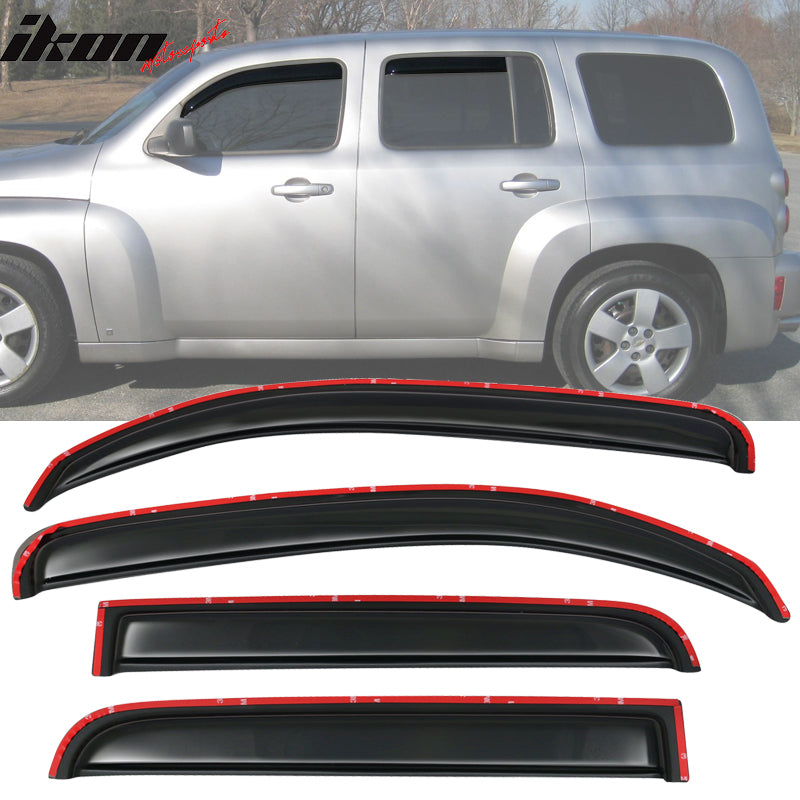 2006-2011 Chevy HHR 4DR In-Channel Visor Window Sun Guard Acrylic