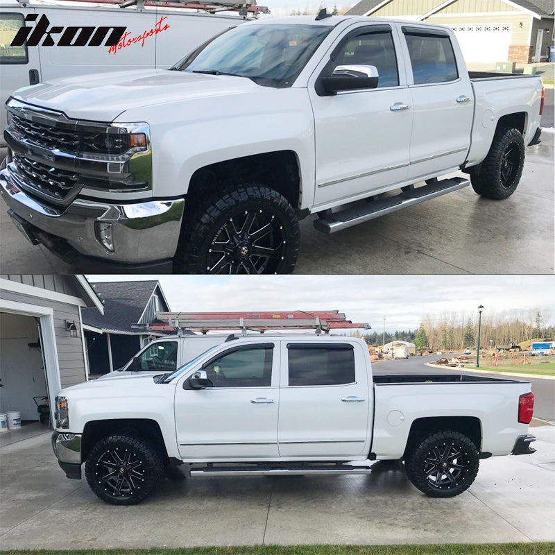 Upgrade Your Silverado Sierra Smoke Tinted Acrylic Window Visors Ikon Motorsports