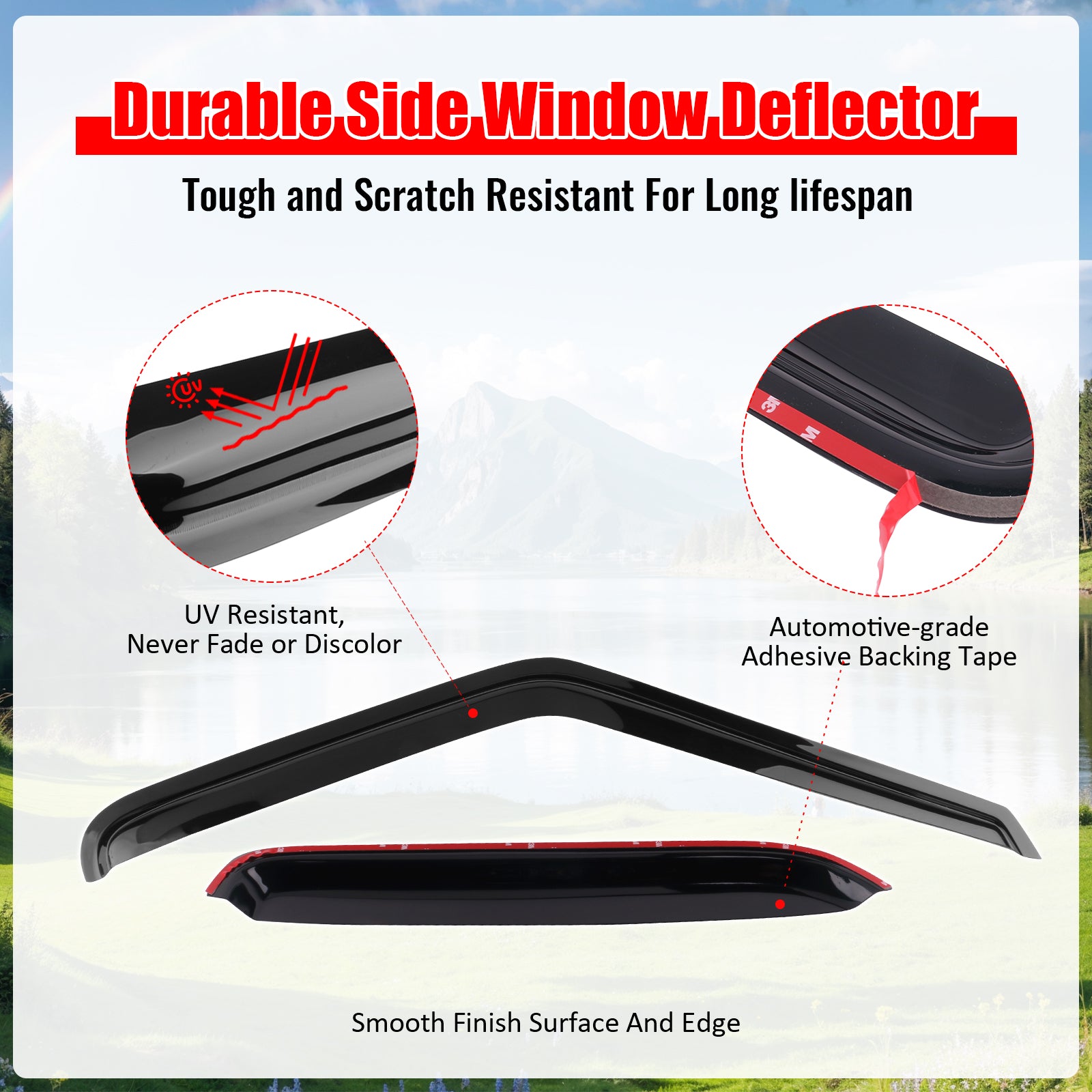 Fits 95-05 Chevy Blazer GMC Jimmy 96-01 Bravada 98-01 Envoy Window Visors Guards