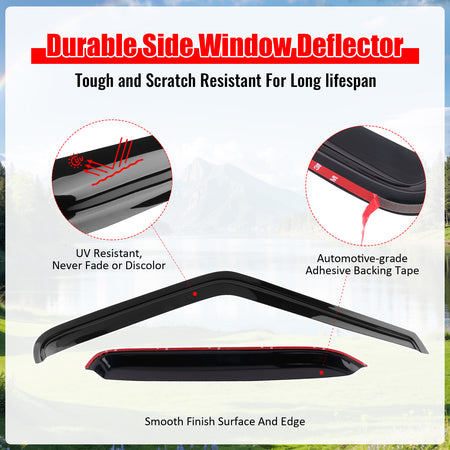Fits 95-05 Chevy Blazer GMC Jimmy 96-01 Bravada 98-01 Envoy Window Visors Guards
