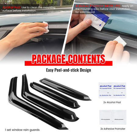 Fits 95-05 Chevy Blazer GMC Jimmy 96-01 Bravada 98-01 Envoy Window Visors Guards