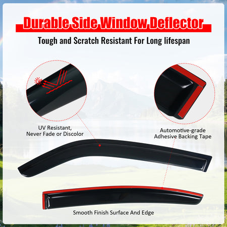 For 2006-2010 Dodge Charger 3D TPE Floor Mats All Season Carpets + Window Visors