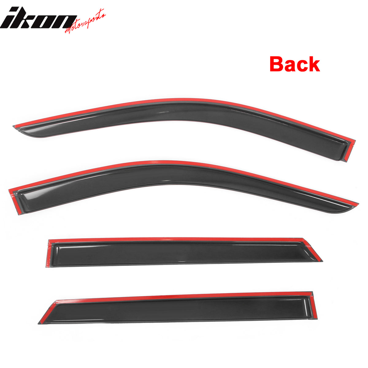 Fits 11-26 Dodge Durango Window Visors Acrylic Sun Shade Rain Guard 4Pc Set
