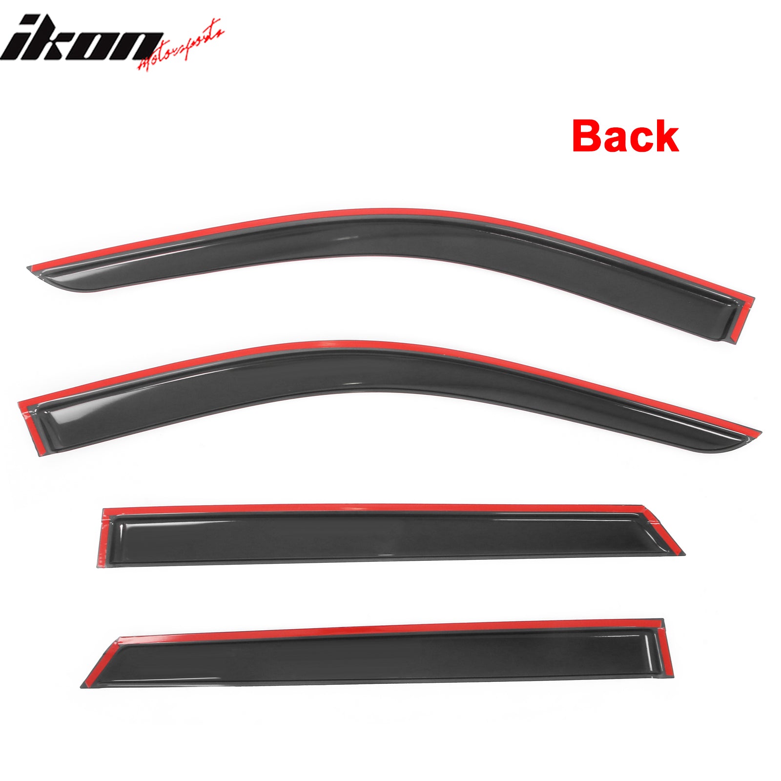 Fits 11-26 Dodge Durango Window Visors Acrylic Sun Shade Rain Guard 4Pc Set