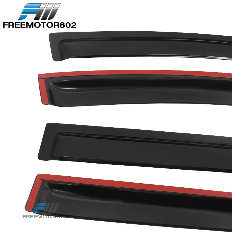 Fits 09-20 Dodge Journey Window Visors Acrylic Sun Guard Rain Deflector 4Pc Set