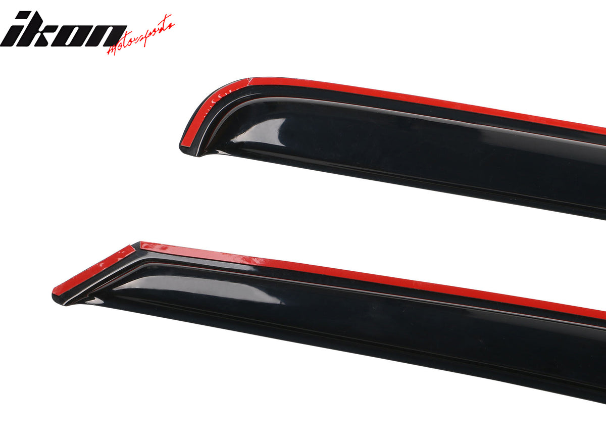 Fits 94-02 Dodge Ram 1500 2500 3500 2PCS Window Visors Rain Deflector In-Channel