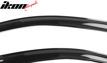 Fits 12-19 Fiat 500 2PCS Side Window Visors Sun Rain Vent Guard Shield Acrylic