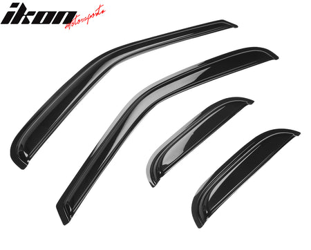 Fits 97-03 Ford F150 F250 Extended Cab Acrylic 4PCS Window Visors Vent Tape-On
