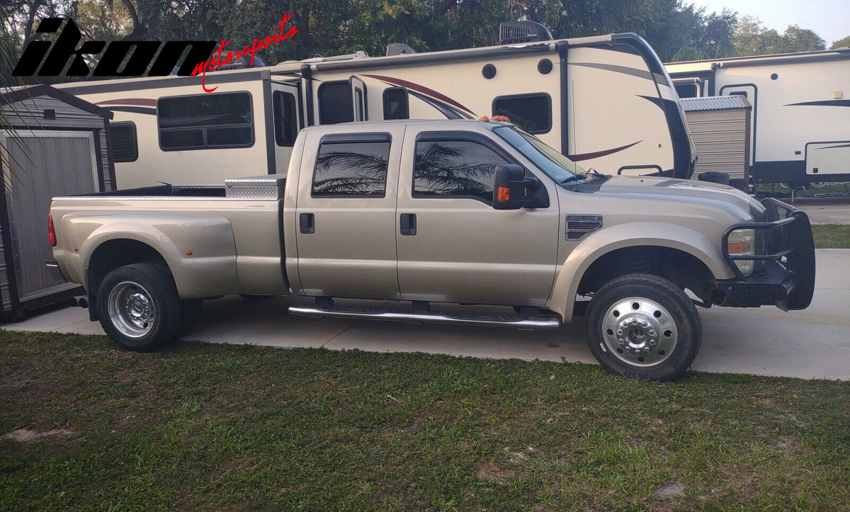 Fits 99-16 F250 F350 F450 F550 Super Duty Crew Cab Window Visors Vent Rain Guard