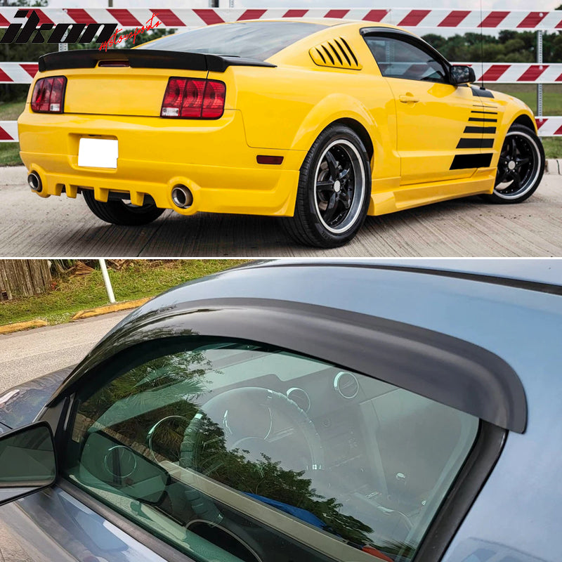 Mustang deals window visors