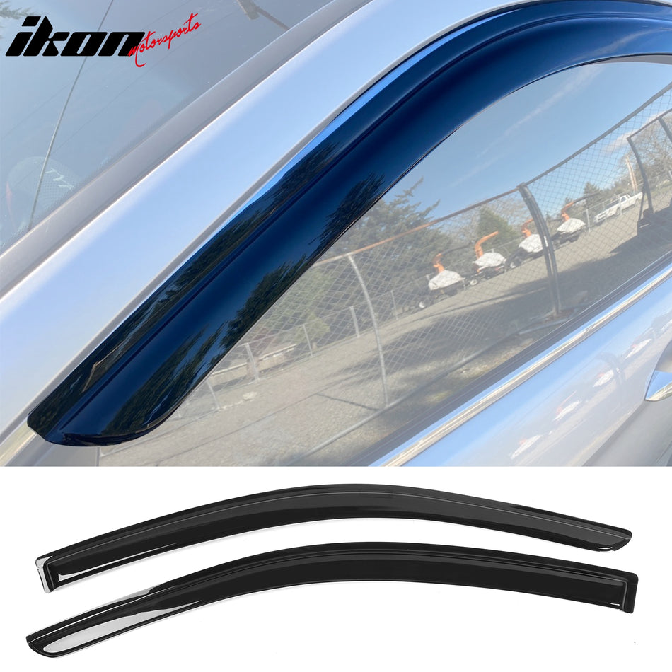 2013-2017 Honda Accord Coupe Slim Style Smoke Window Visor Acylic