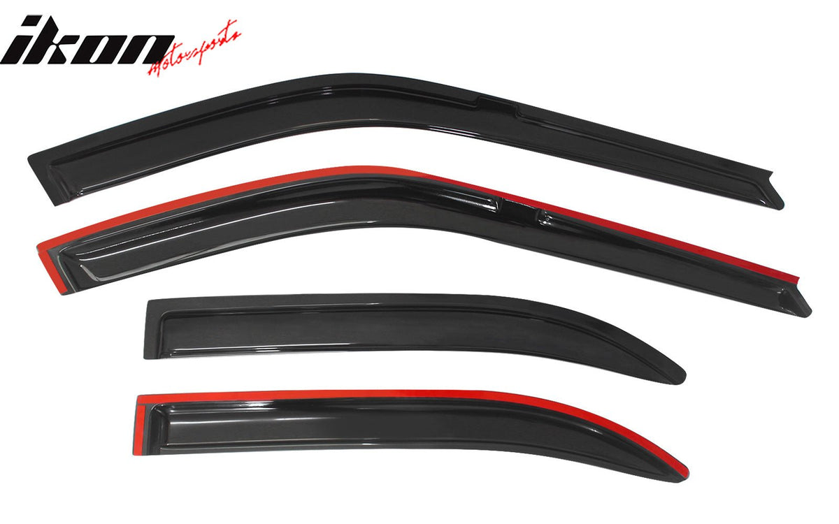 Fits 90-93 Honda Accord 4Dr Acrylic Window Visors Rain Guard Deflector Vent 4PCS