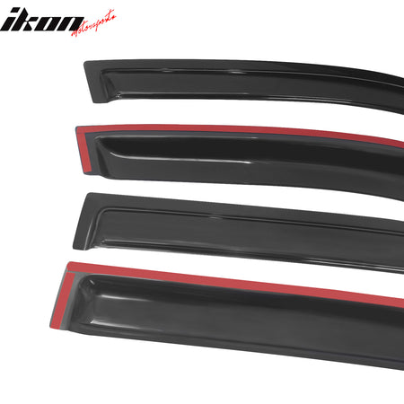 Fits 90-93 Honda Accord 4Dr Acrylic Window Visors Rain Guard Deflector Vent 4PCS