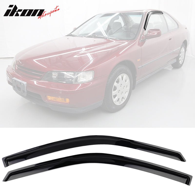 1994-1997 Honda Accord Slim Style Smoke Tinted Window Visors Acrylic