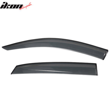 Fits 17-21 Honda Civic 10th Gen X HB5 Smoke Acrylic Window Visors Sun Deflector