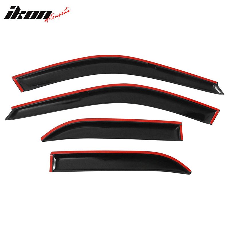 Fits 92-95 Honda Civic EG EH Sedan Acrylic Window Visors Deflectors 4Pcs Set