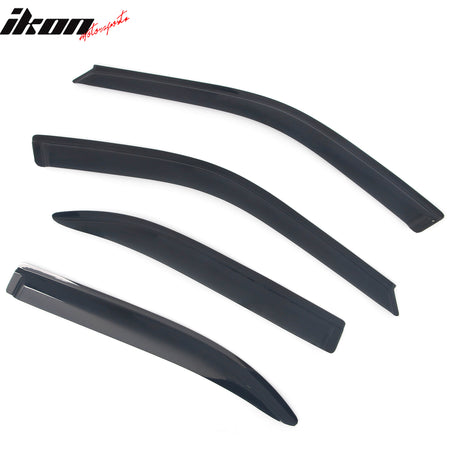 Fits 96-00 Honda Civic Sedan Window Visors Sun Rain Guard Deflector Acrylic 4PC