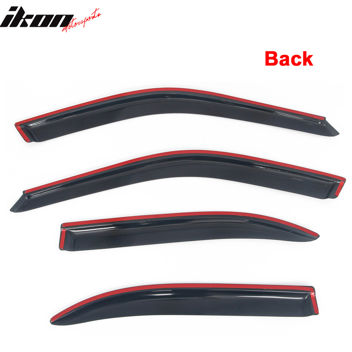 Fits 96-00 Honda Civic Sedan Window Visors Sun Rain Guard Deflector Acrylic 4PC