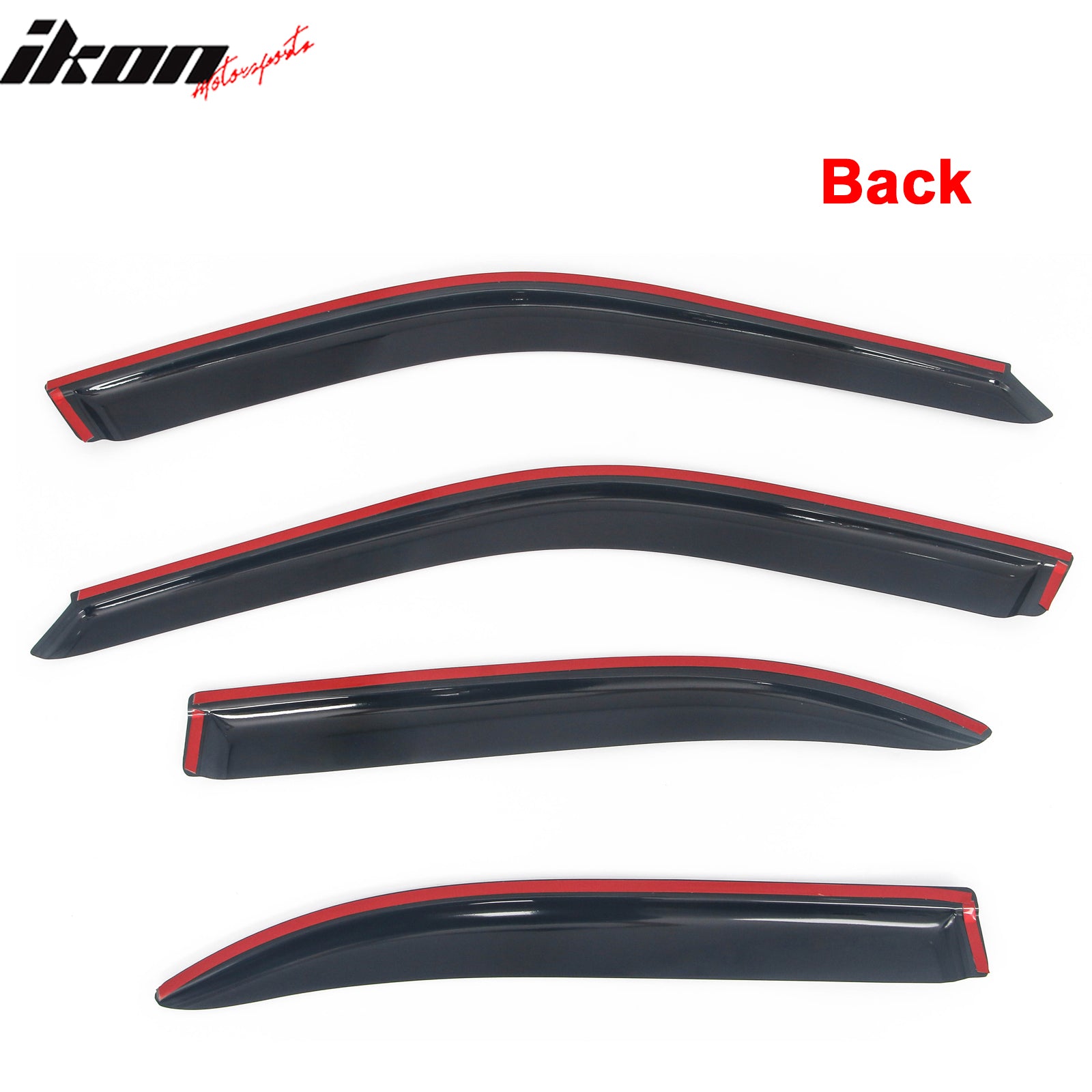 Fits 96-00 Honda Civic Sedan Window Visors Sun Rain Guard Deflector Acrylic 4PC
