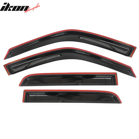 Fits 97-01 Honda CRV CR-V Acrylic 4PCS Window Visors Vent Rain Sun Guard Tape-On