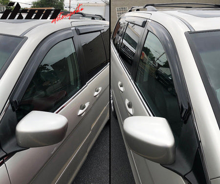 Fits 08-10 Honda Odyssey Slim Style Window Visors Acrylic Rain Guard Tape-On 4PC