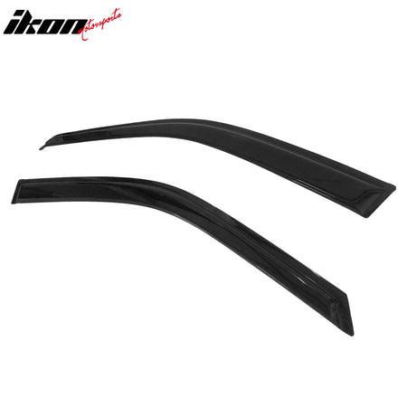 Window Visor Compatible With 1999-2004 Honda Odyssey, Acrylic Smoke Tinted 2PCS Sun Rain Shade Guard Wind Vent Air Deflector by IKON MOTORSPORTS, 2000 2001 2002 2003