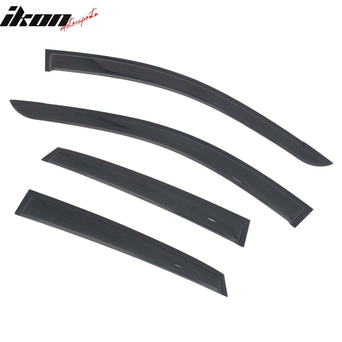 Fits 18-23 Hyundai Kona Tape-on Window Visors Vent Rain Sun Guards Deflectors