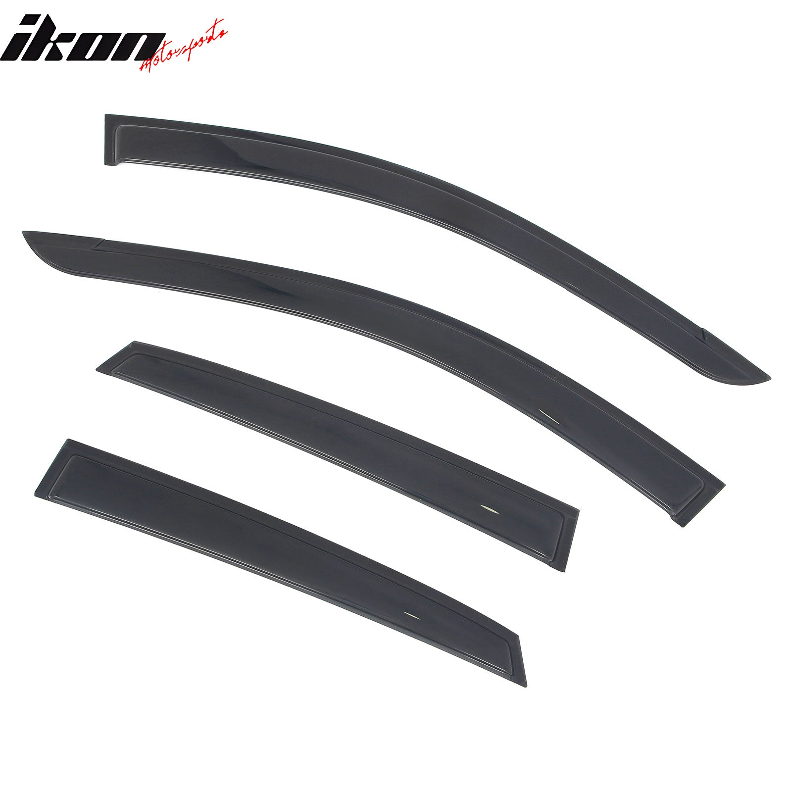 Fits 18-23 Hyundai Kona Tape-on Window Visors Vent Rain Sun Guards Deflectors