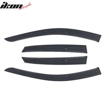 Fits 18-23 Hyundai Kona Tape-on Window Visors Vent Rain Sun Guards Deflectors